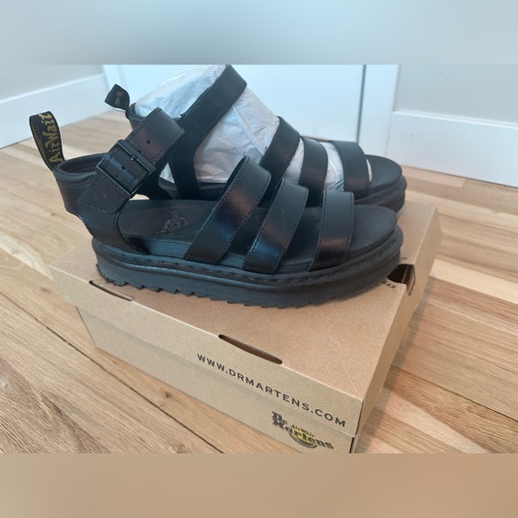Dr. Martens BLAIRE WOMEN'S BRANDO LEATHER STRAP SANDALS - Women’s Size 9 - Picture 4 of 5